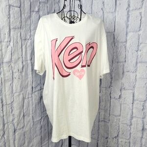 Mattel White and Pink Ken Barbie‎ Tee